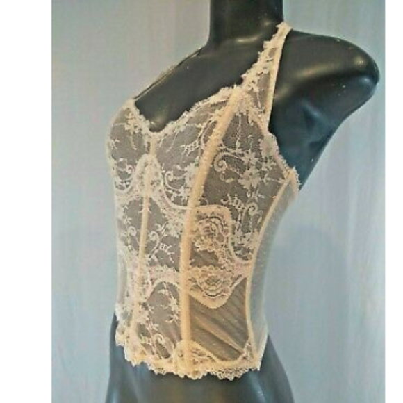 Victorias Secret White Corset Dream Angels Halter - Picture 3 of 4